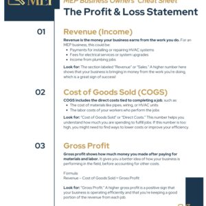 Quick Reference: How to Read a Profit & Loss Statement